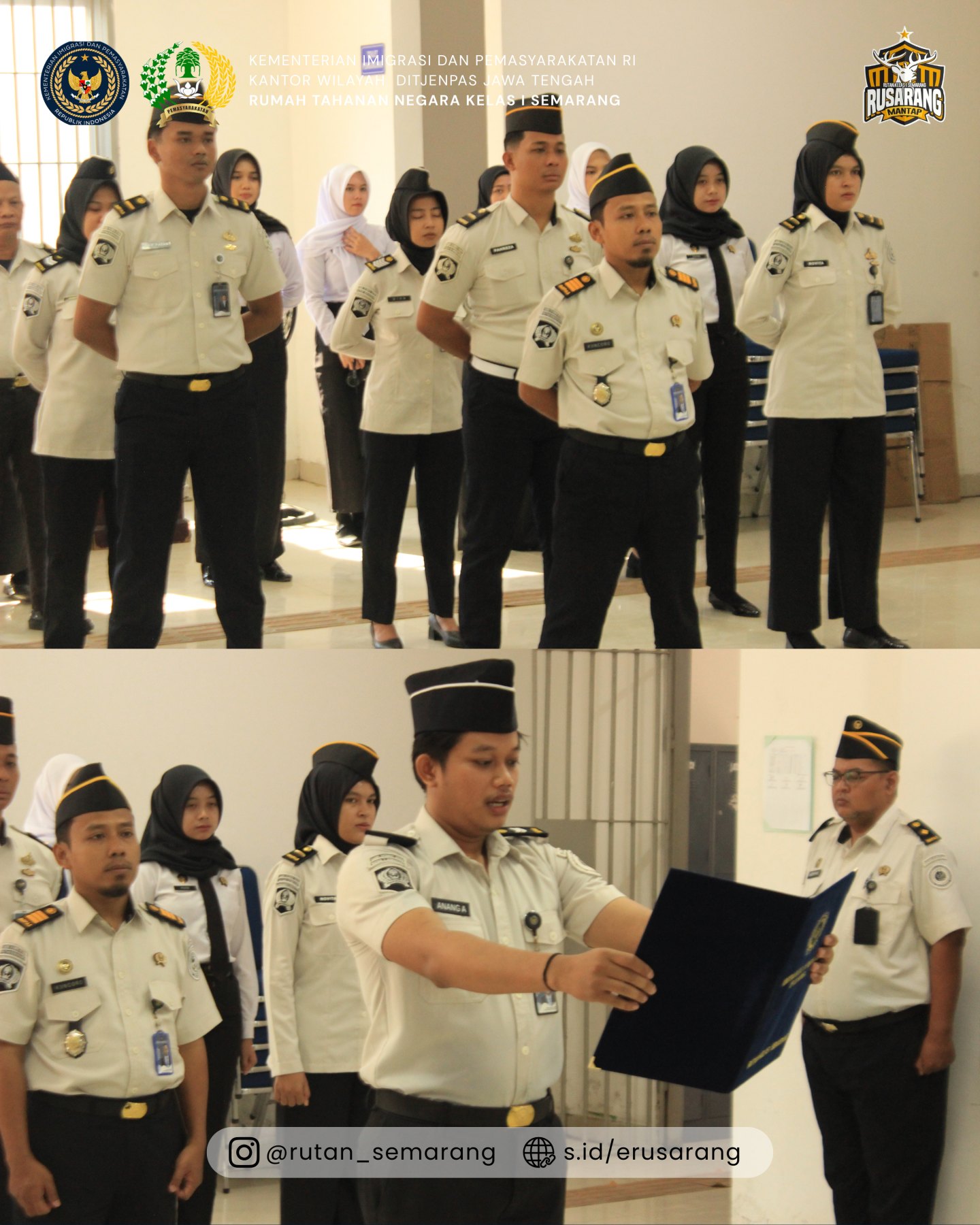 Rutan Kelas I Semarang Gelar Upacara Peringatan Hari Lahir Pancasila 2026